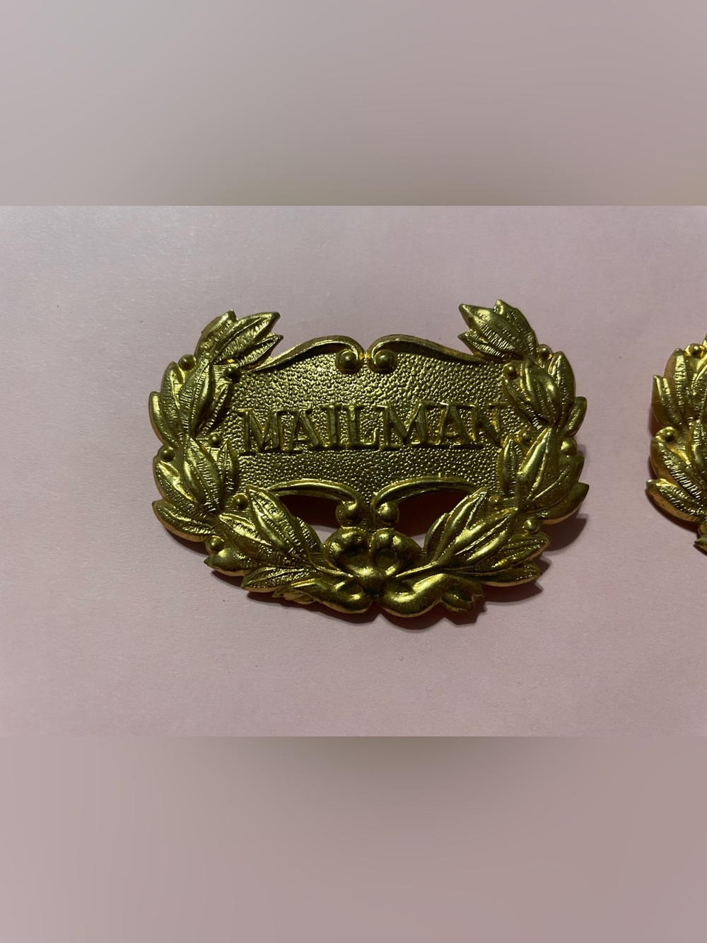 Vintage Mailman Badge Brooch #0179 you get both - Picture 4 of 11